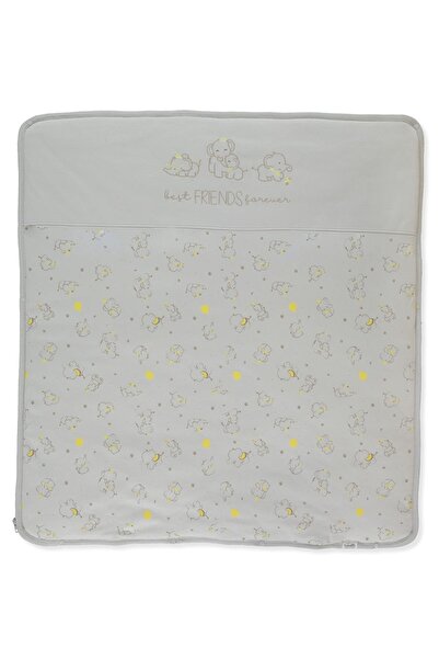 Bebetto Interlock Fiber Blanket (Little Elephant) Gray