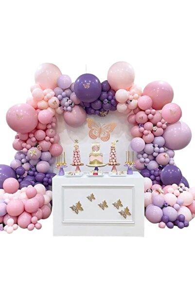 Domi Party & Gifts Set 180 baloane și accesorii pentru aranjament arcadă, roz...