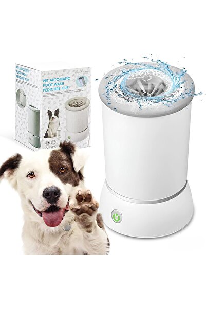 AB Luxury Concept Dispozitiv automat de curățare și dezinfectare pentru labe de câini/pisici, cu 157 peri moi din silicon, 360°