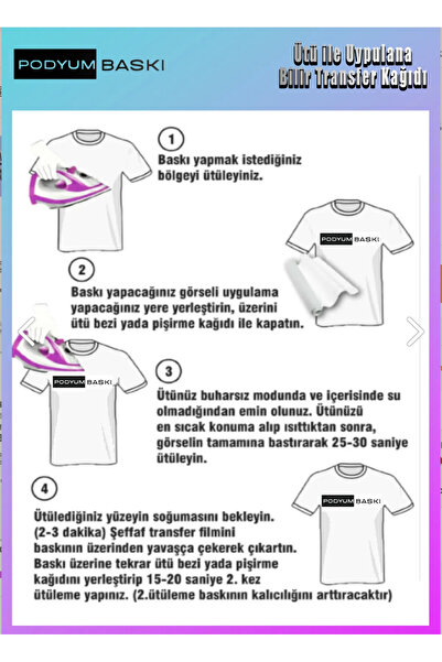 podyum baskı ATATÜRK LÜ ÖZELTASARIM Ütü Ile Yapışan Tekstil Dtf Baskı Tişört baskısı