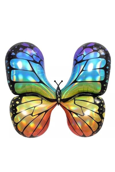 Domi Party & Gifts Balon folie fluture negru, 80 cm, Party Shop