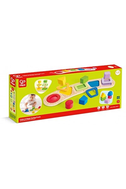 Hape Wooden shape-sorting puzzle, Hape, 11 pieces