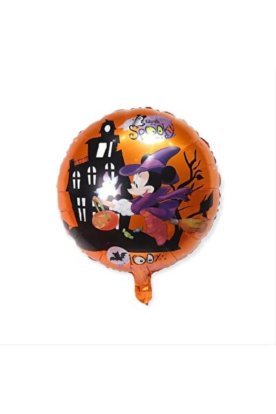 Domi Party & Gifts Balon rotund din folie, Minnie Mouse Spooky, 45 cm
