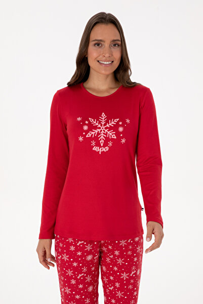 U.S. Polo Assn. Kadın Kırmızı Pijama Takımı 50318862-VR030