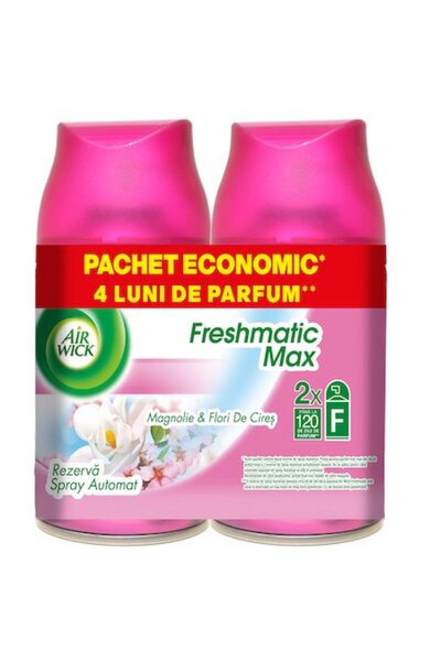 Air Wick Rezervă odorizant de cameră Freshmatic, Duo Magnolia și Floare de Ci...