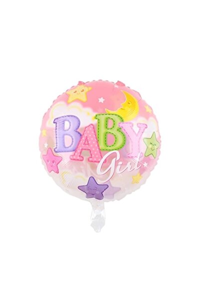 Domi Party & Gifts Balon folie fetiță, stele și lună, 45 cm