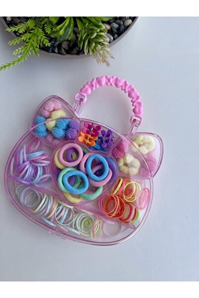 NEHİRDEN مجموعة مشابك للأطفال مع صندوق من البليكسي على شكل قطة