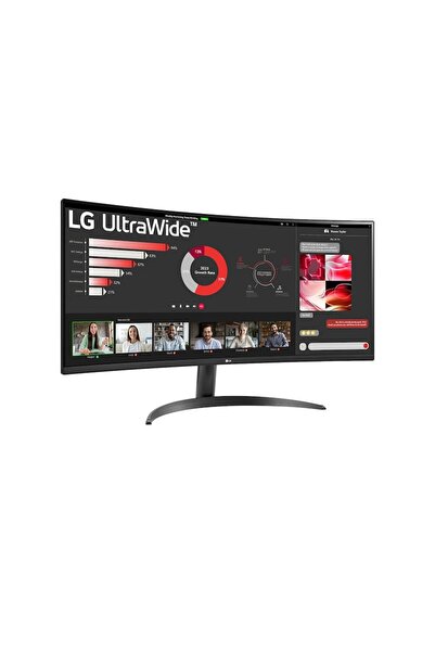 LG 34'' UltraWide 34WR50QK-B 100Hz 5ms VA QHD (3440x1440) Curved Monitör
