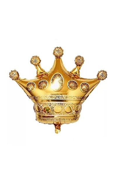 Domi Party & Gifts Balon folie coroană aurie, 45 cm