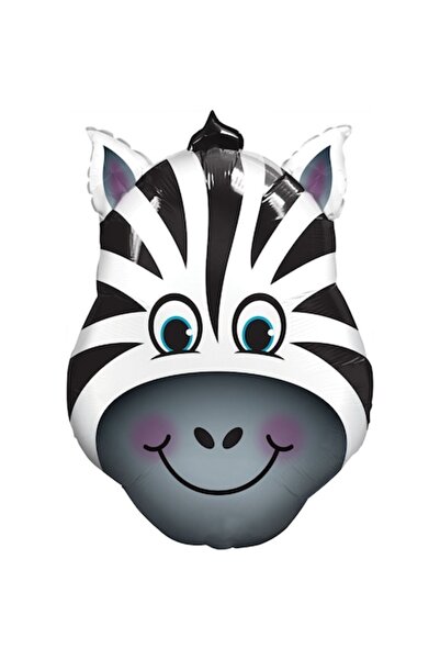 Domi Party & Gifts Animal-shaped foil balloon, zebra, 55 cm