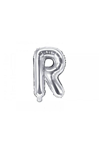 DECO Balon folie metalică litera R, argintiu, 35 cm