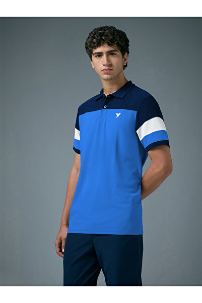 Technosport By Styli Men Slim Fit Color Block Pique Polo
