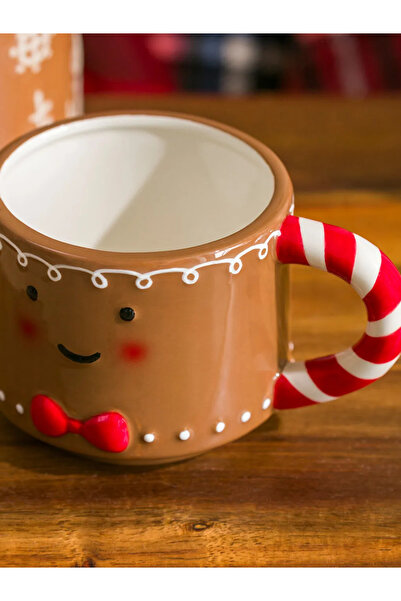 LC Waikiki Lcw Home Brown Printed Ceramic Mug 400 ml