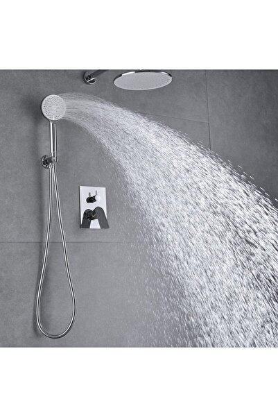 Trendy's Μπαταρία μπανιέρας, εντοιχισμένη, γυαλιστερό χρώμιο