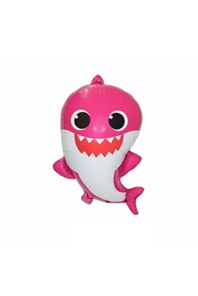 Domi Party & Gifts Balon folie roz cu bebeluș rechin, 60 cm