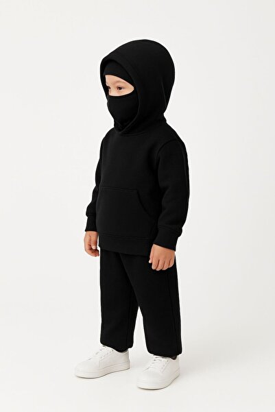 Flaubert ÇOCUK KAR MASKELİ NİNJA UNİSEX SWEATSHIRT HIRKA 3 İPLİK KALIN