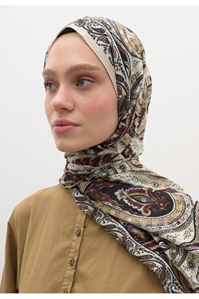 Fresh Panthea Pattern Shawl Beige