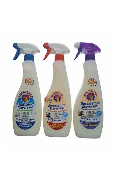 Chanteclair Pachet 3 x Degresant universal Lavandă, Marsilia, Bicarbonat, 600ml
