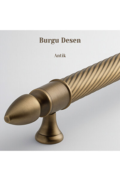 Badem10 Kubbe Antique 60 cm Door Pull Handle Holding Handle Handlebar Steel Exterior Door Handle Sliding Door Luxury Model