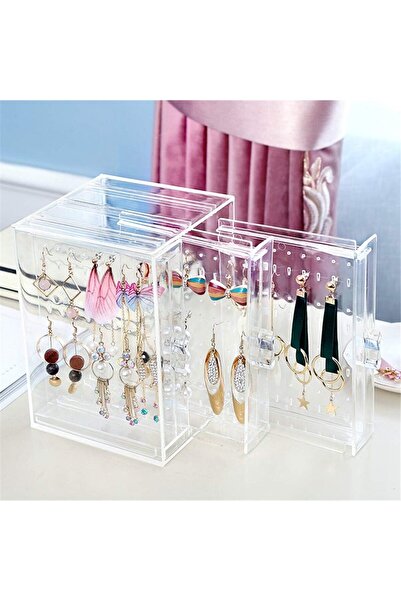 AB Luxury Concept Cutie de bijuterii pentru coliere, cercei, brățări, 3 panou...