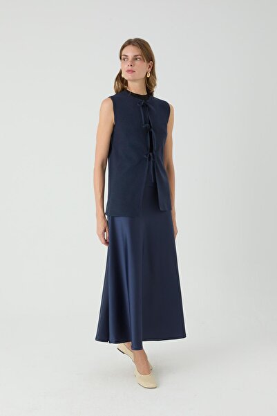 inspiration Bağcıklı Yelek Siyah