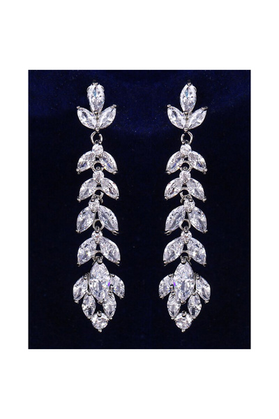 OEM Cercei mireasa Long Elegant Leaf