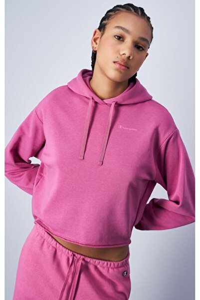 Champion Women's Cropped purple/mauve sweatshirt