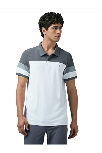 Technosport By Styli Men Slim Fit Color Block Pique Polo