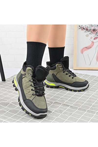 Tmall Women's boots, Made of -leather with suede interior, GD1117, Green