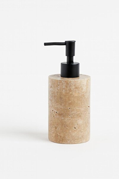 Modestmar Doğal traverten sabunluk MAT SİYAH başlıklı şık banyo aksesuarı