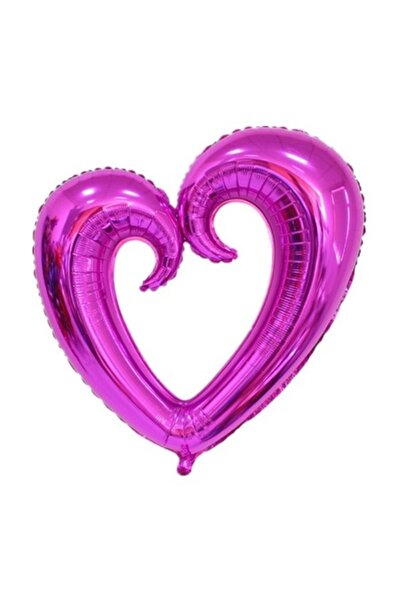 Domi Party & Gifts Balon folie în formă de inimă, roz, 60 cm