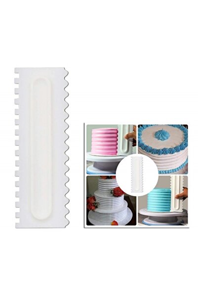 PROCART Cake decorating spatula, plastic, 21.8 x 7.2cm, white
