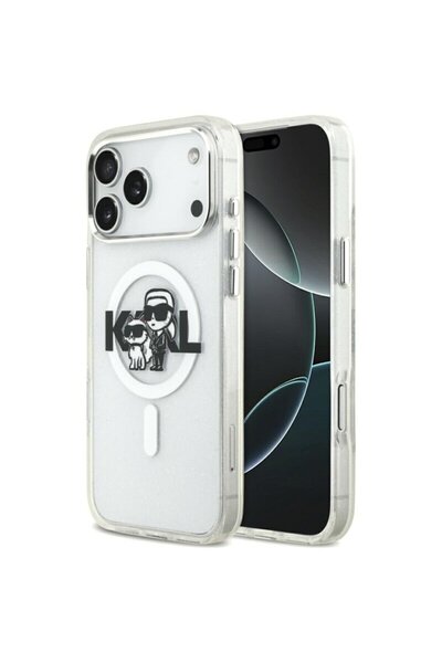 Karl Lagerfeld Carcasă IML MagSafe pentru iPhone 17 Pro Max, transparentă