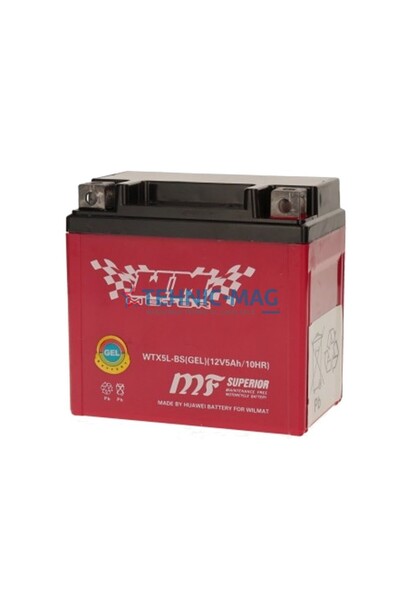 Wilmat Baterie motocicletă/scuter 12V 5Ah WTX5L-BS