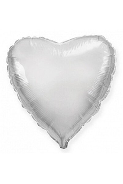 CAM TOYS Balon folie argintiu în formă de inimă, 45 cm