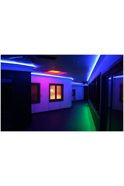 MNMYSTYLE Kit bandă LED RGB 5050 60 led/m 5 metri IP20 + telecomandă IR cu 44 de taste + transformator 12V 6?