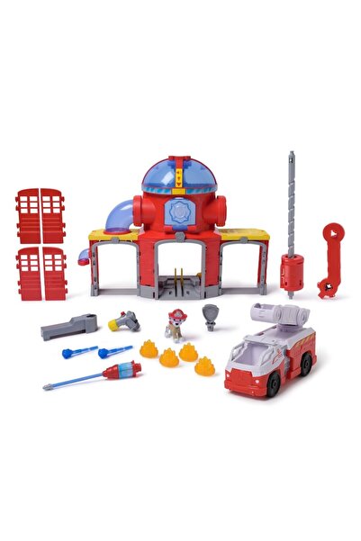 PAW PATROL Herní sada - Hasičská záchranná stanice s figurkou Marshalla