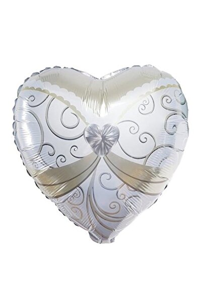 Domi Party & Gifts Foil Heart Balloon 'Bride', 45 cm