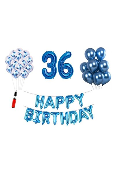 OEM Set de 36 de baloane, La mulți ani (aniversare de 36 de ani), numere din ...