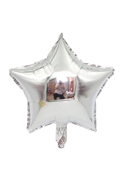 Domi Party & Gifts Balon folie stea argintie, 45 cm, Party Shop