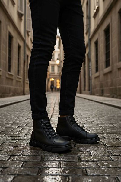 BIG KING Γνήσιο δέρμα Ανδρικές μπότες από γνήσιο δέρμα