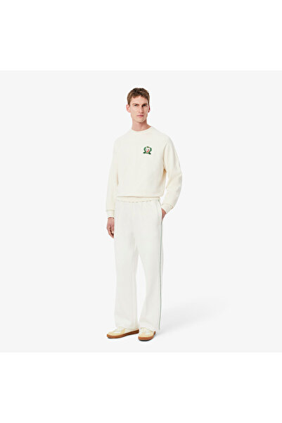Lacoste Erkek Loose Fit Beyaz Eşofman Altı