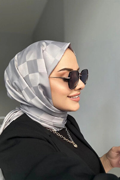 Gullfoss Checkerboard Pattern Jacquard Shawl