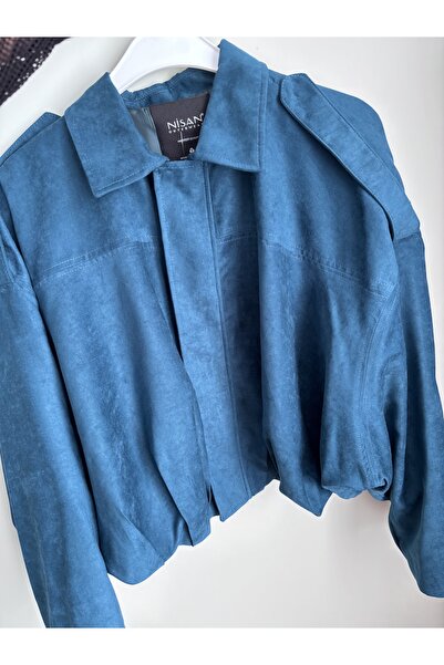 Store Süet Bomber Ceket Petrol