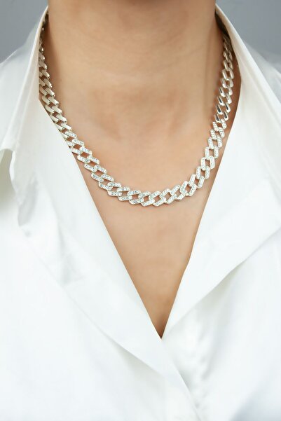Liveyn Design Zircon Stone Cuban Necklace