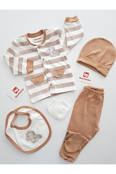ilkimbebe مجموعة ملابس أطفال حديثي الولادة من ميديلي مكونة من 5 قطع