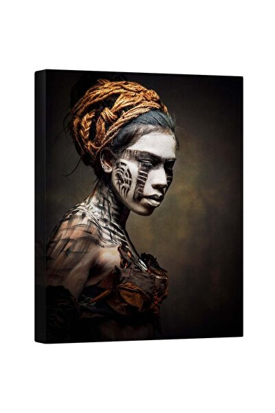 Tablouri Decor Tablou canvas - Portret de Femeie, Portret, Pictura Faciala, F...