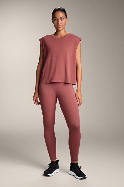 Oysho Pamuklu karışımlı kolsuz tişört