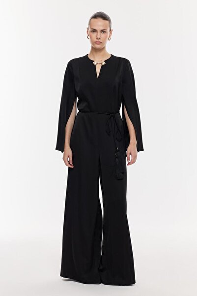 NAGRADA Gold Detaylı Kuşaklı Şık Tulum