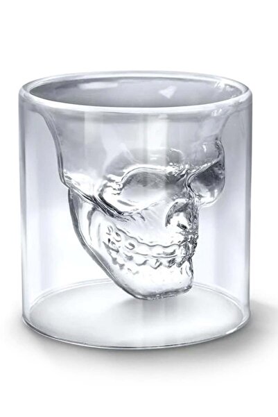 Yailla جمجمة كريستالية عامة، زجاج شفاف 2.7 × 2.7 بوصة